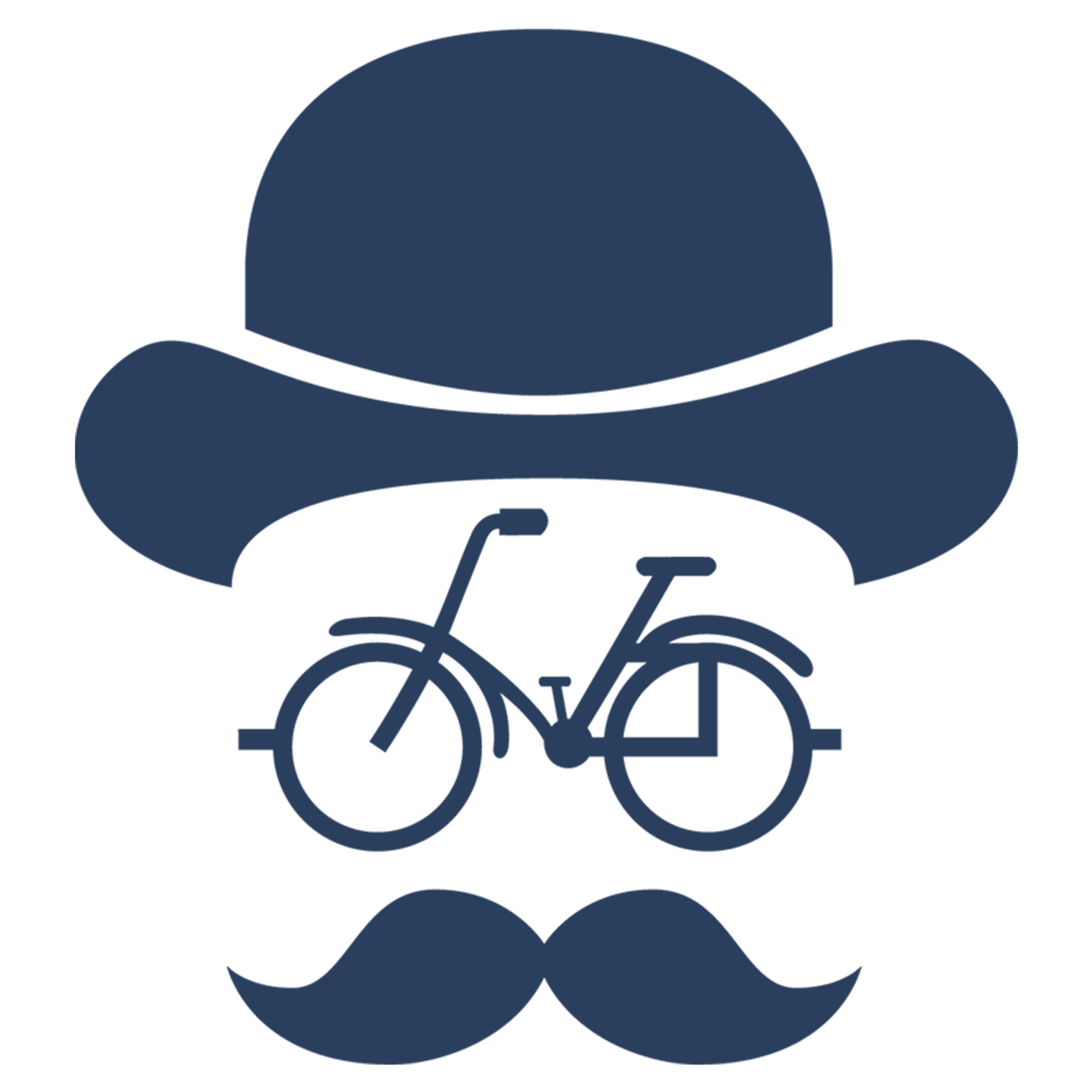 Bike hat moustache
