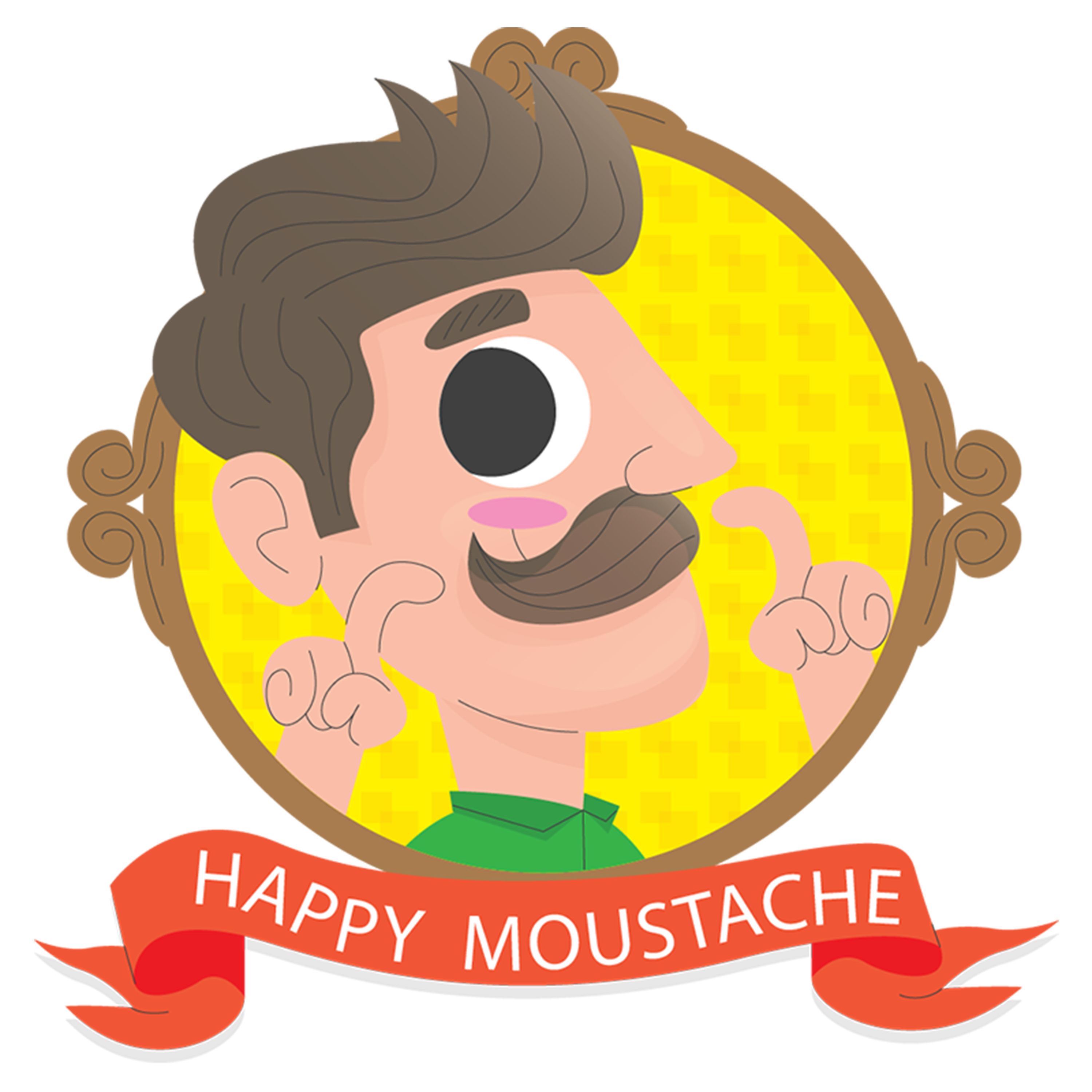 Happy moustache