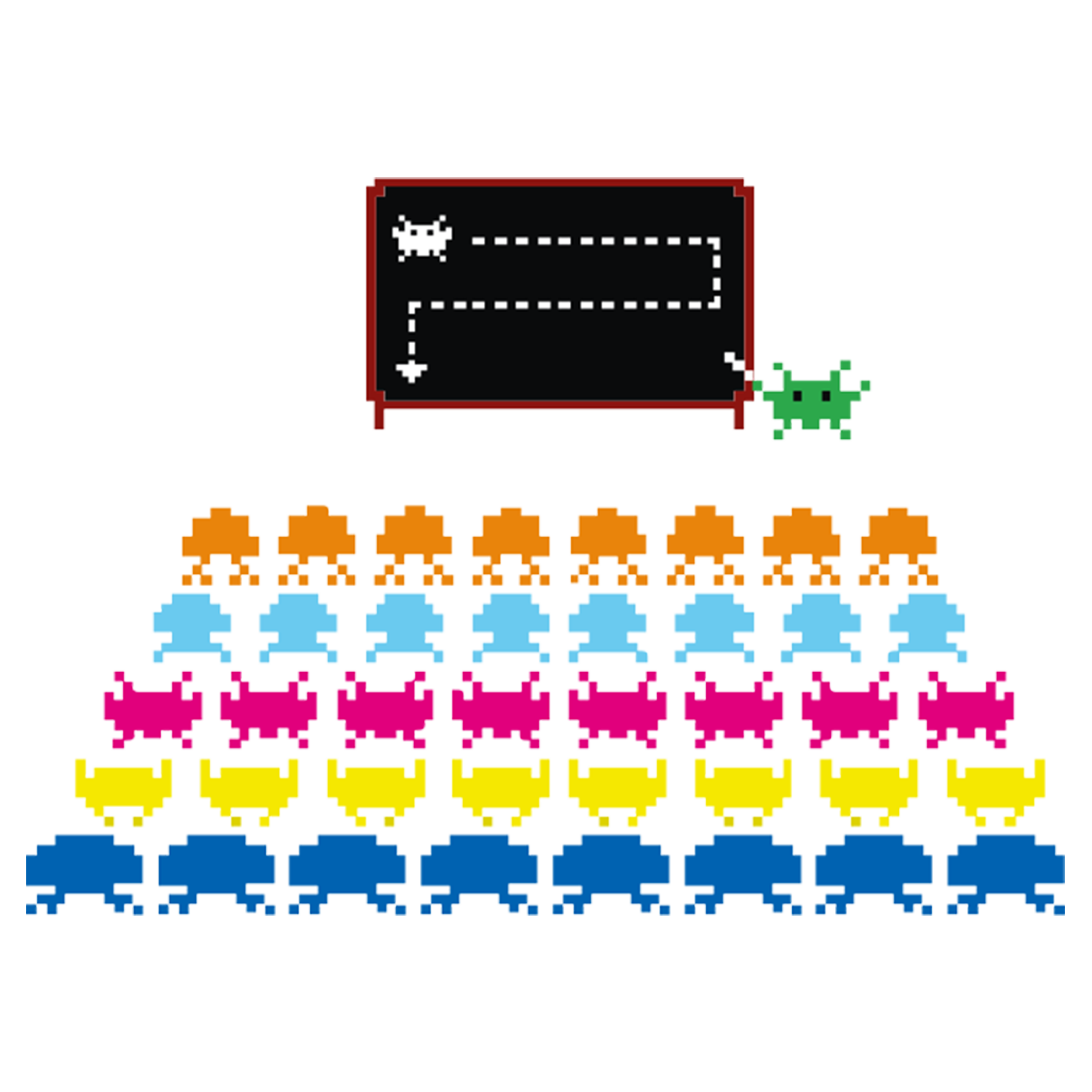 Space invaders school