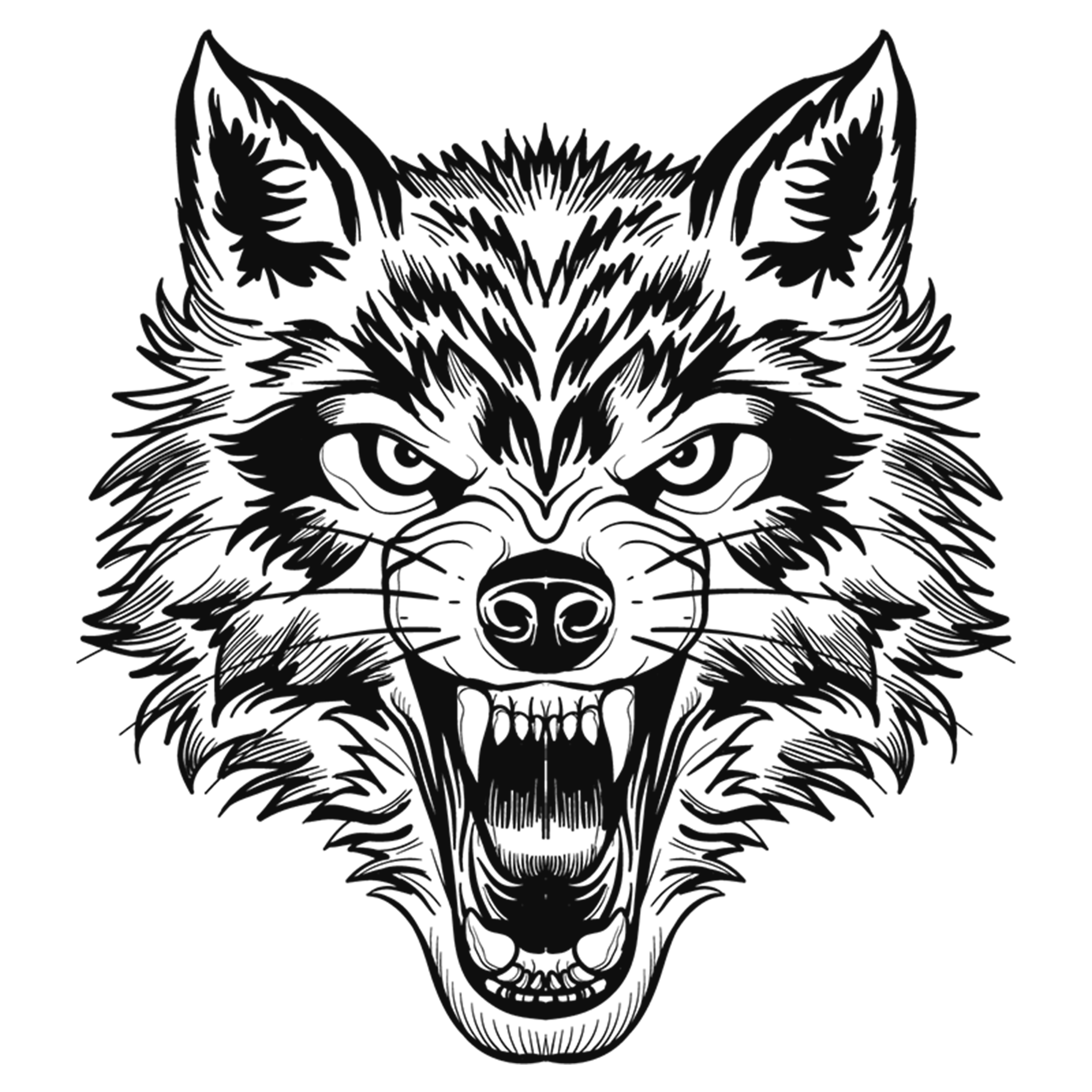 Wolf outline