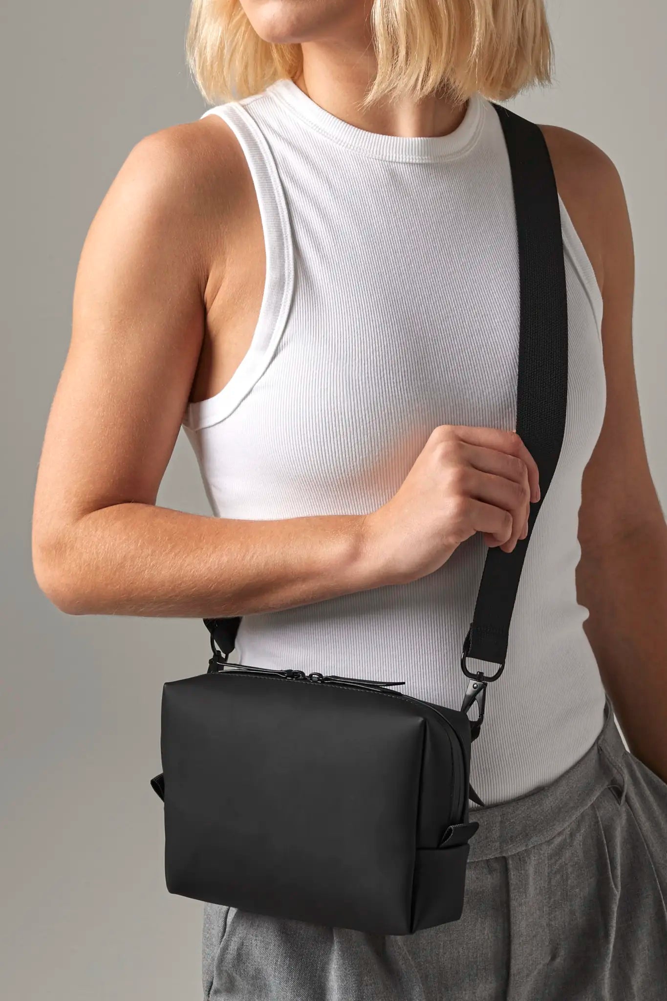 all-groups Matte PU Cross Body Bag