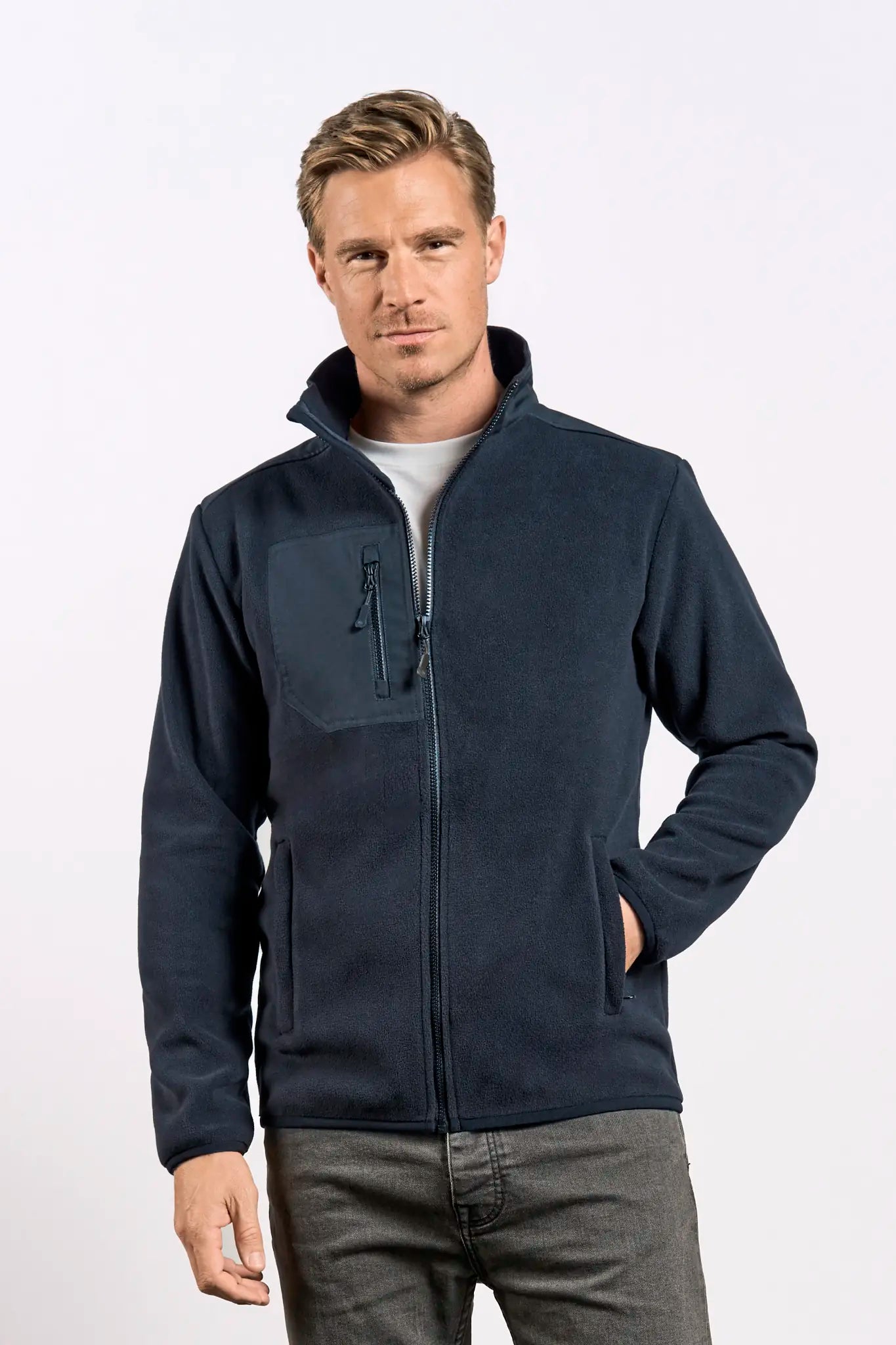 all-groups Men's Canvas Fleece Jacket