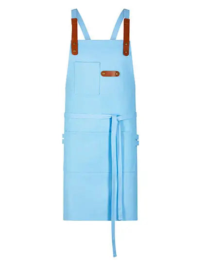 Bib Apron Canvas With Decorative Label