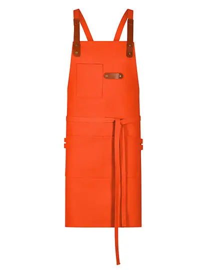 Bib Apron Canvas With Decorative Label
