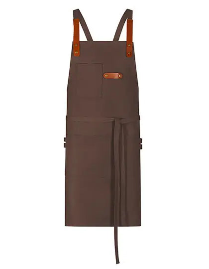 Bib Apron Canvas With Decorative Label