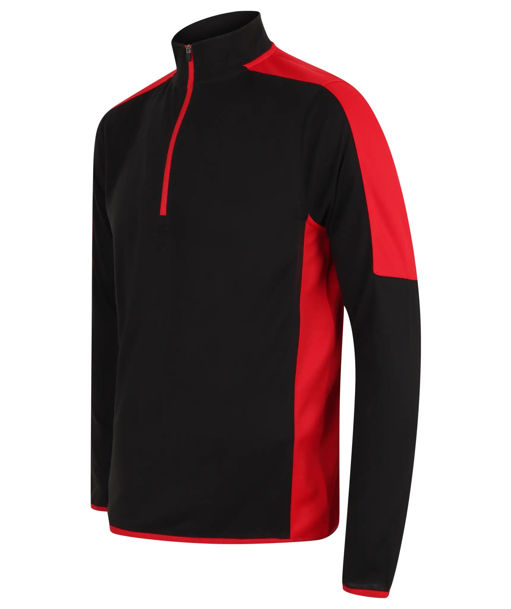 all-groups Men's Adults 14 Zip Midlayer With Contrast Panelling