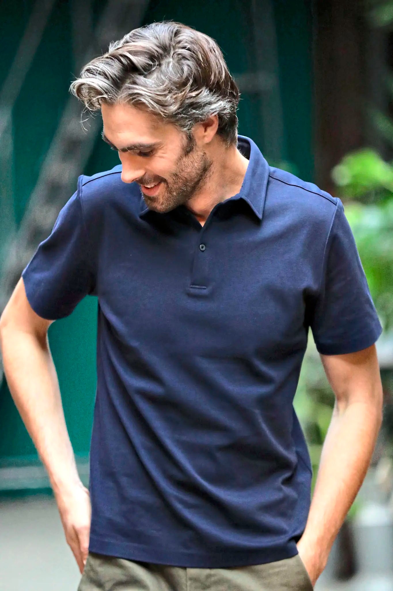 all-groups Men's Mercerised Jersey Polo Shirt Relax Oscar