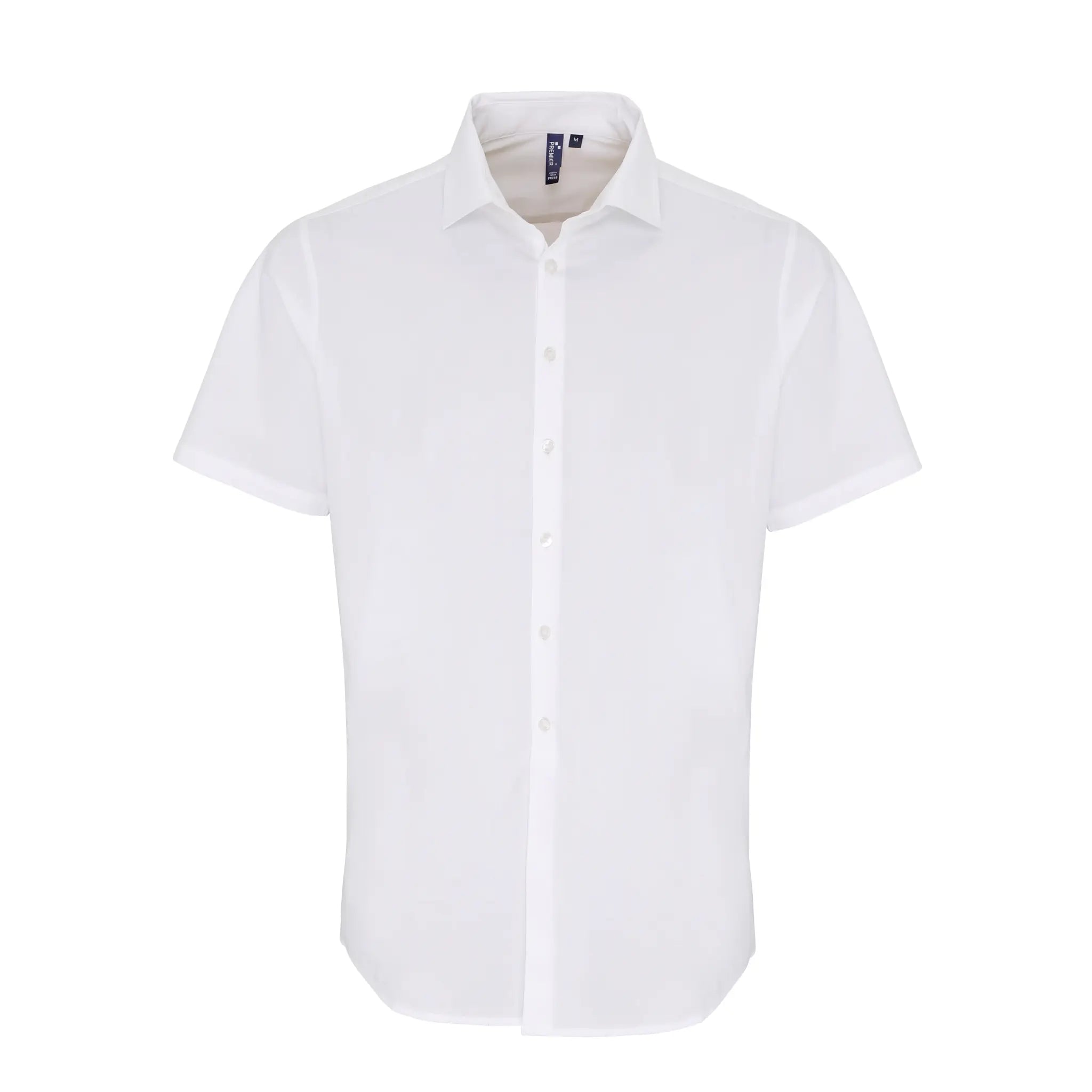 all-groups Men's Stretch Fit Poplin Short Sleeve Cotton Shirt