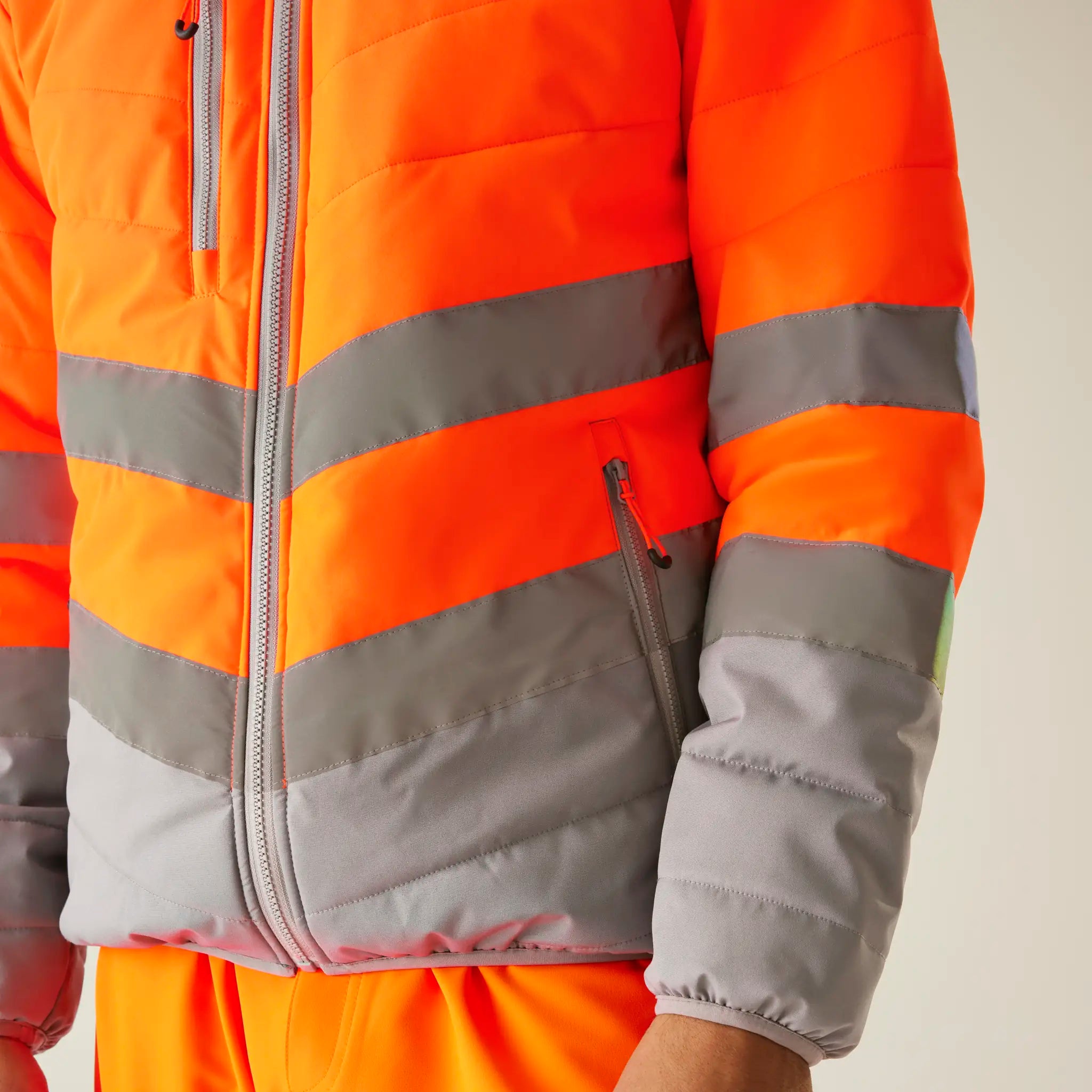 all-groups Men's Hi Vis 2 Tone Thermal Baffle Jacket
