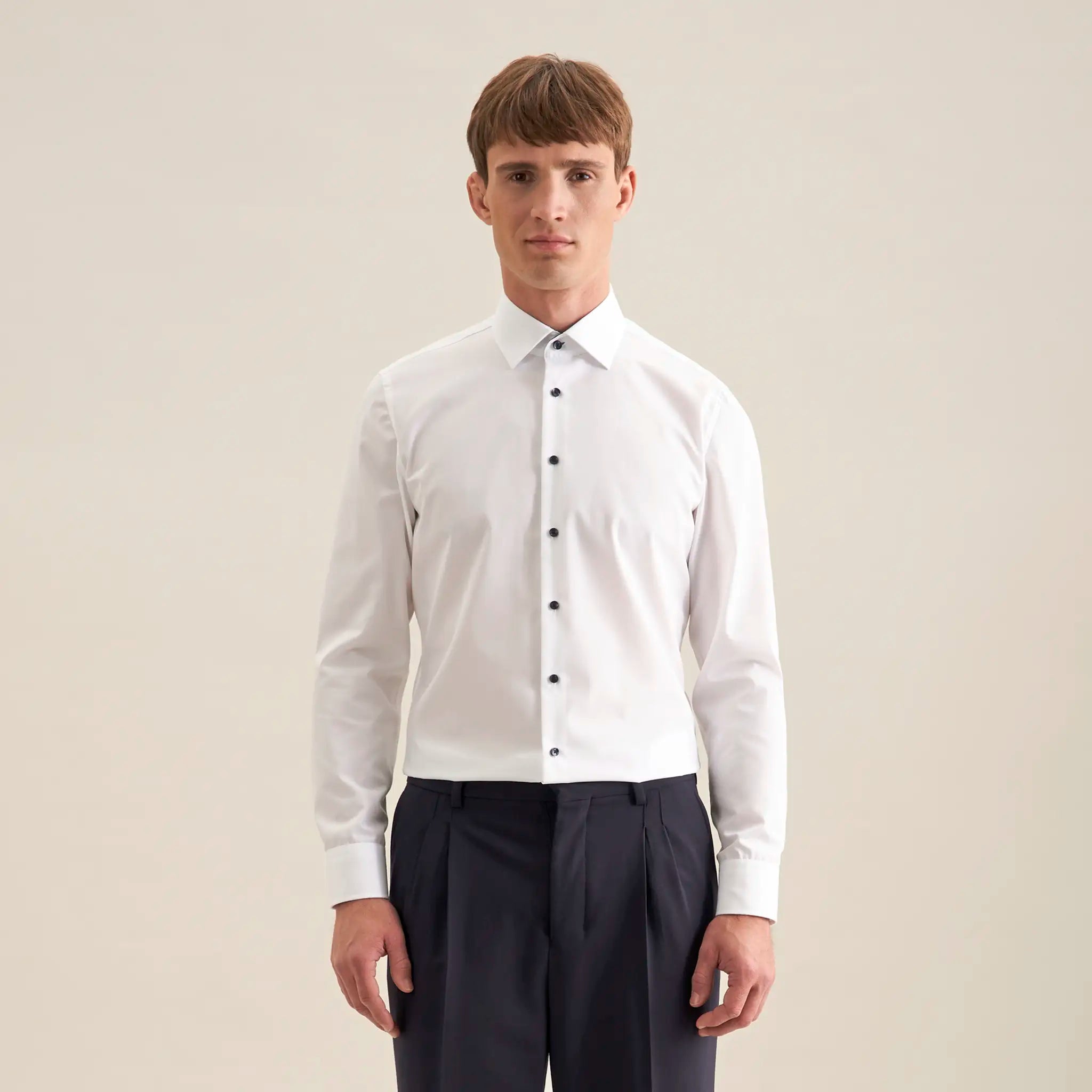 all-groups Men's Shirt Poplin Shaped Fit Long Sleeve