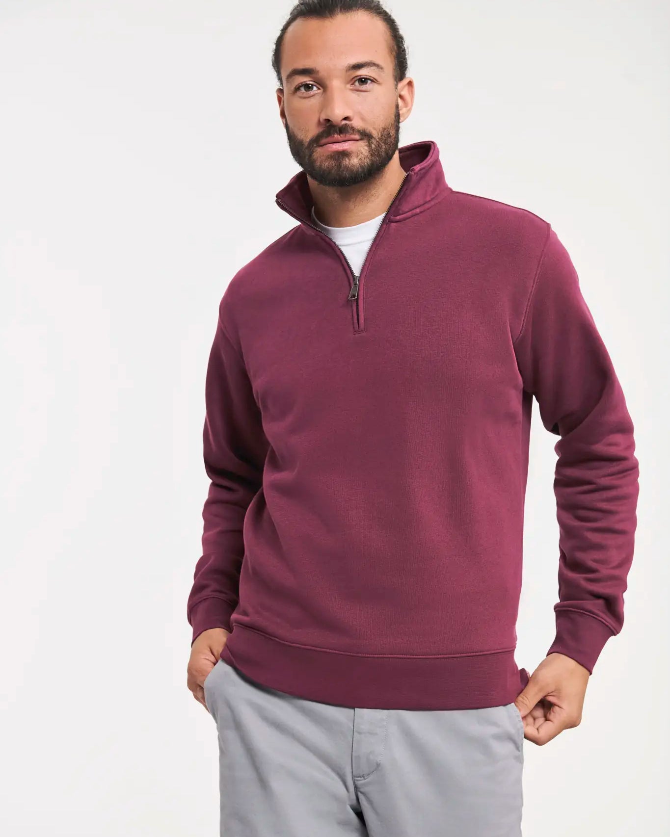 all-groups Men's Authentic Quarter Zip Sweatshirt