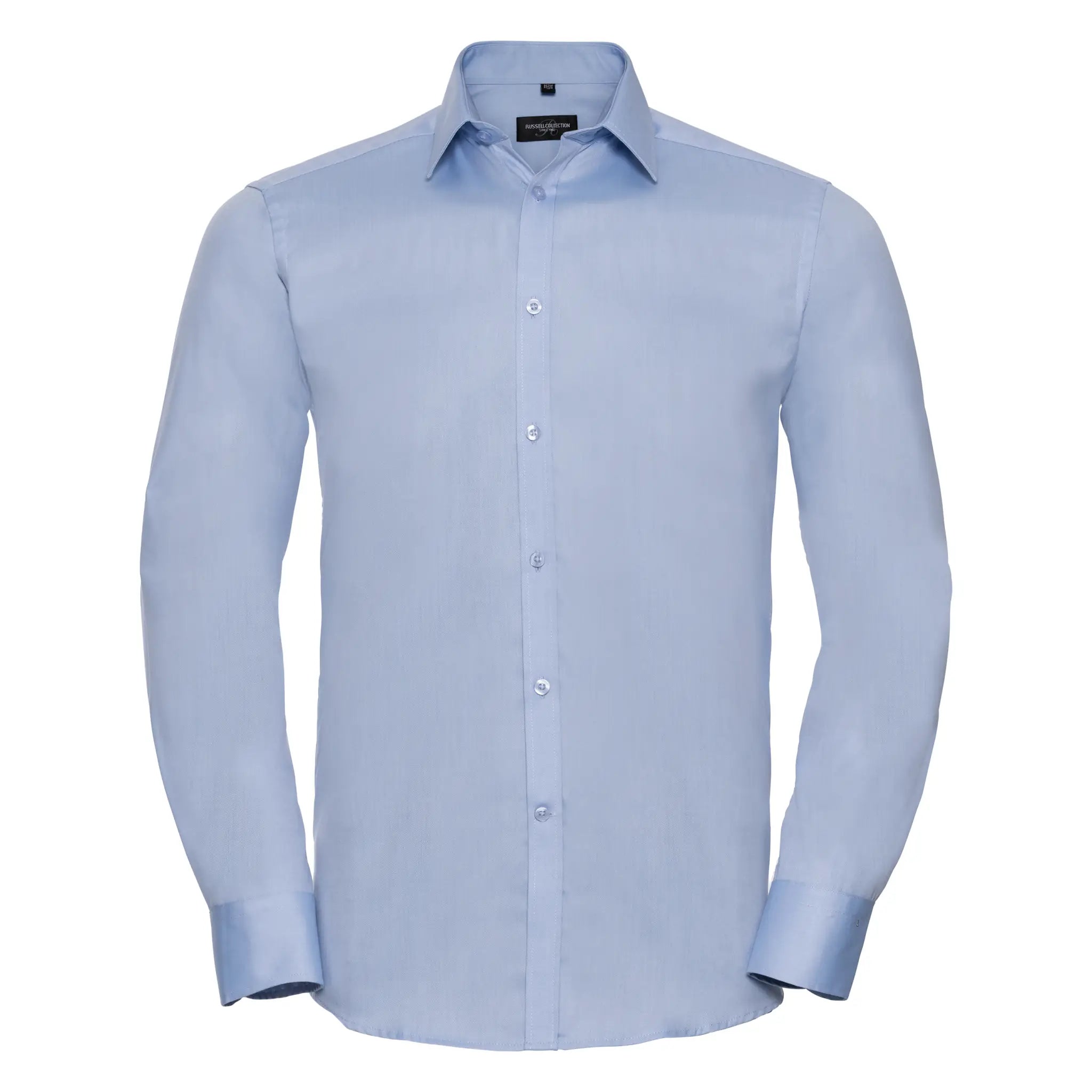 all-groups Men's Long Sleeve Tailored Herringbone Shirt