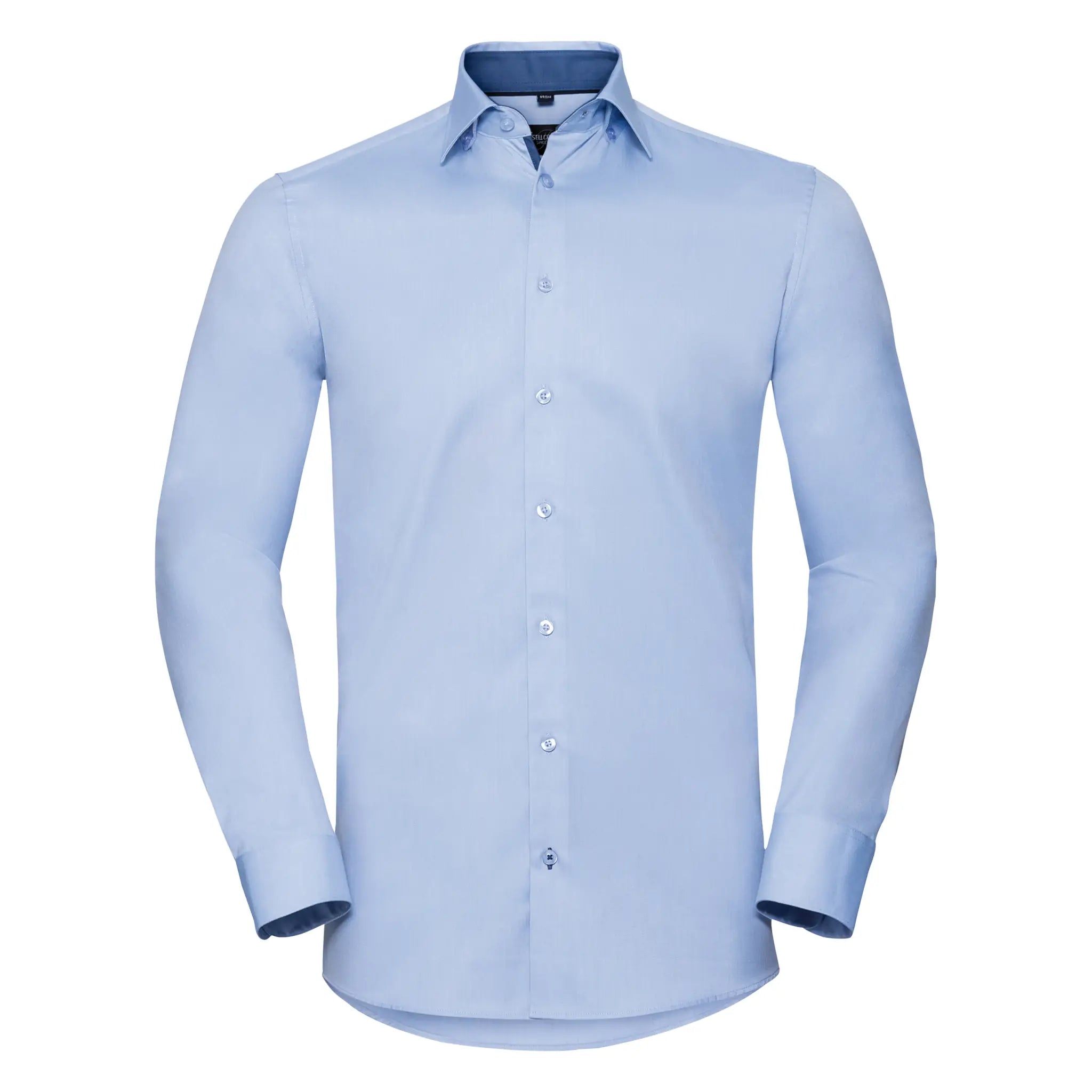 all-groups Men's Long Sleeve Tailored Contrast Herringbone Shirt