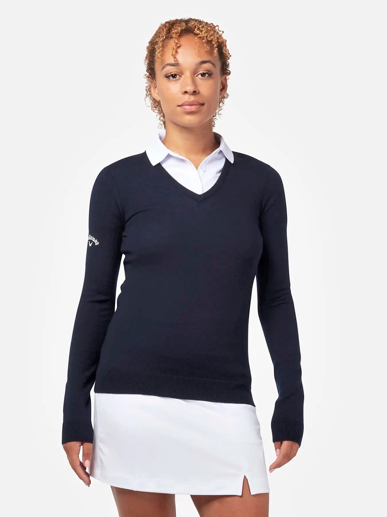 all-groups Women's V Neck Merino Sweater