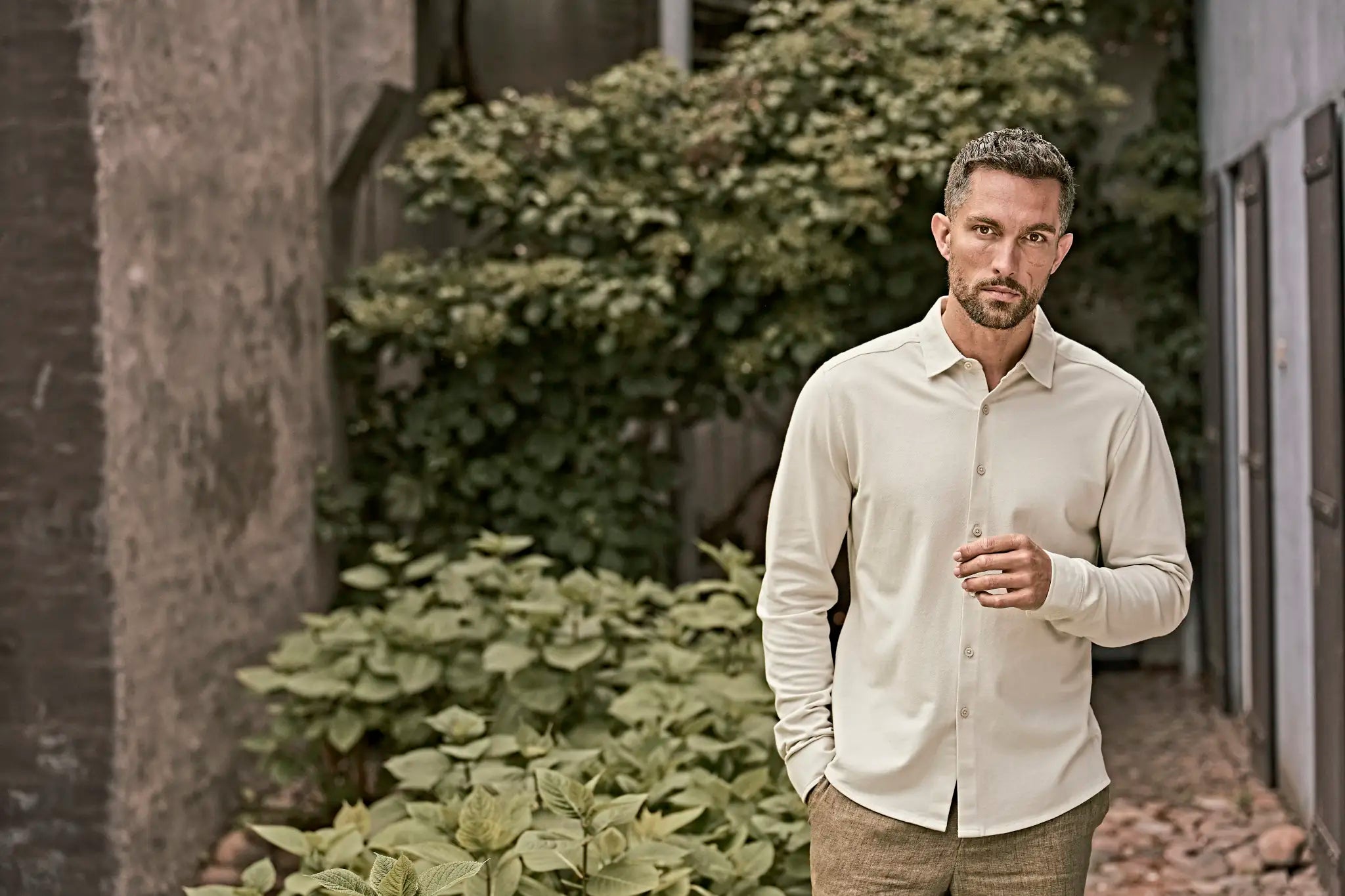 all-groups Men's Luxury Stretch Shirt